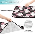 thumbnail image 3 of Washable Pet Pee Pads with Super Absorbent Reusable Training Pads for Dogs & Cats Pink and Black Cartoon Ghosts, 3 of 6