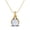 Yellow Plated Silver, variant on 6 MM Round Moonstone 925 Sterling Silver Rose Vermeil Solitaire Valentines Day Gifts Pendant Necklace