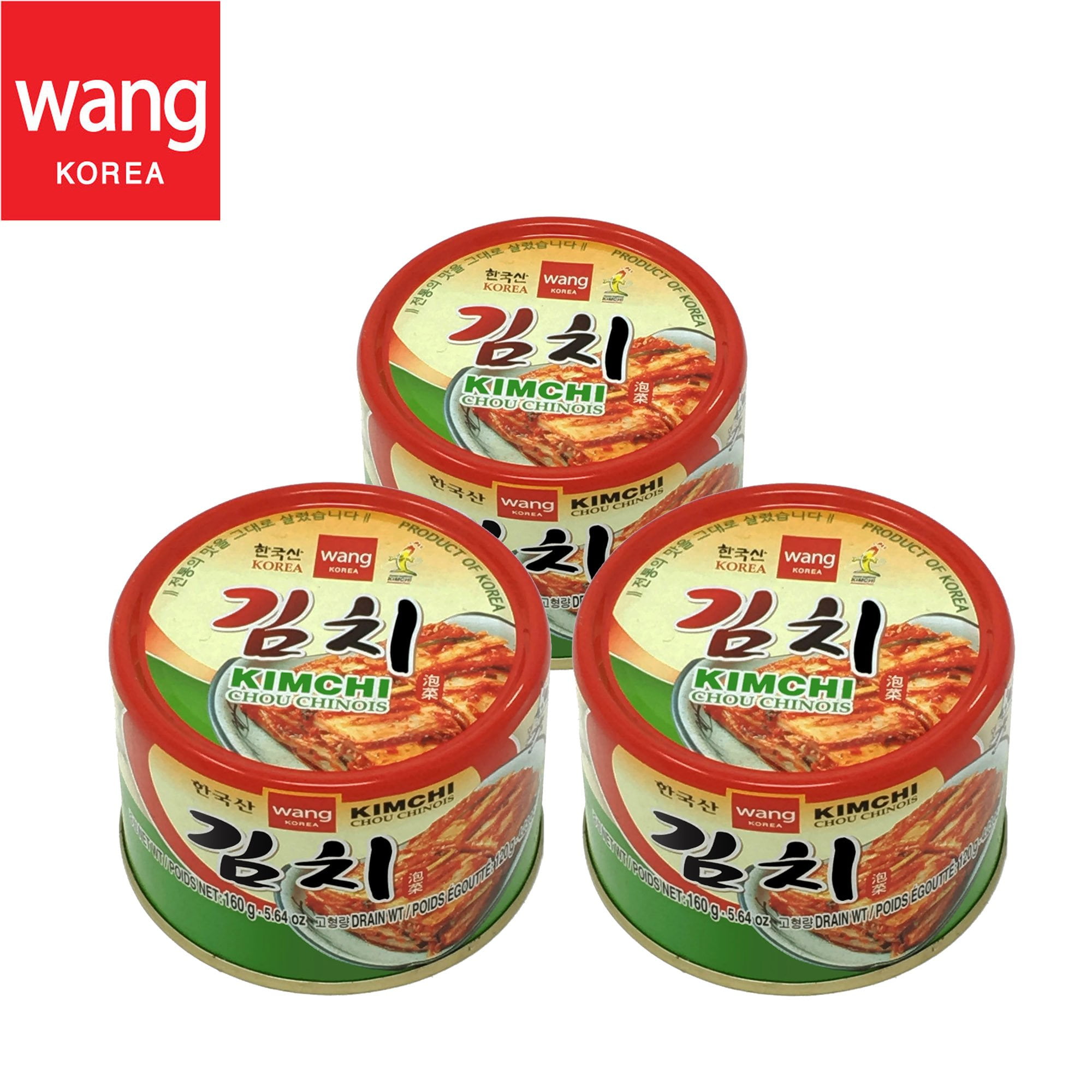 Korean Canned Kimchi, Original Authentic Tasteful Can Napa Cabbage Kim