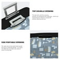 thumbnail image 3 of Disketp Blue Bathroom Elastic Travel Luggage Cover Travel Suitcase Protective Cover For Trunk Case Apply To 18''-32'' Suitcase Cover-Large, 3 of 7