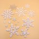 thumbnail image 4 of 1 paquete de copos de nieve falsos de plástico blanco para hacer uno mismo, para la fiesta de Navidad en casa, adornos colgantes para árbol de Navidad de Año Nuevo, decoración de ventanas, 4 of 5