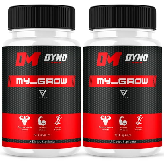 (2 Pack) Dyno My-Grow Muscle Support Dyno My-Grow Supplement (120 Capsules)