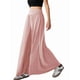 thumbnail image 3 of Pantalones Anchos para Mujer, Cintura Alta Elástica, Informales, Holgados, Estilo Palazzo, con Bolsillos, Holgados, Largos, de Otoño Rosa S, 3 of 7