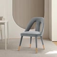 thumbnail image 2 of Manhattan Comfort Modern Neda Velvet Dining Chair in Grey, 2 of 3