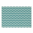 thumbnail image 1 of Seafoam Cutting Board, Abstract Geometric Stripes with Chevron Zigzag Arrangement Vintage Inspirations, Decorative Tempered Glass Cutting and Serving Board, Small Size, Beige Seafoam, by Ambesonne, 1 of 1