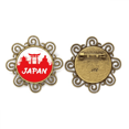 thumbnail image 1 of Broche de Flores Rojo Silueta Lugar Japón Unbranded Regalo de Joyería para Mujeres y Niñas, 1 of 3