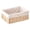 C, variant on Dienrx Covered Storage Basket, Nested Woven Wicker Basket, Cotton Lined Decorative Paper Rope Basket