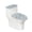 Rabbit Easter Egg Design, variant on HELLHERO Easter Egg Design Soft Easy to Install 2 Pack with Stretch Toilet Lid Dust Cover Set Stays in Place