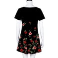 thumbnail image 5 of Pntutb Womens Plus Size Clearance,Women's Casual Plain Loose Short Sleeve Loose Dress Floral Print Sunflower Print Dress, 5 of 6