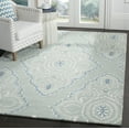 thumbnail image 2 of SAFAVIEH Wyndham Pompeii Damask Wool Area Rug, Blue/Ivory, 2'6" x 4', 2 of 8