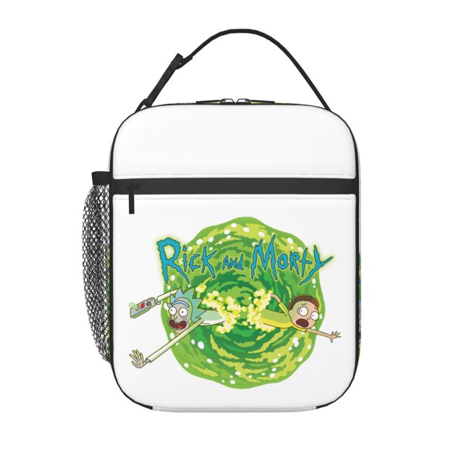 Bolsa de almuerzo Rick y Morty, linda bolsa de almuerzo con aislamiento, contenedor de almuerzo reutilizable, bolsa de almuerzo térmica, bolsa de mano para picnic, viajes al aire libre