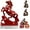 Red-3.15in, variant on Wooden horse figurine, 2026 Chinese New Year red horse statue, zodiac animal sculpture, symbolizing wealth and good fortune, suitable for office and home decoration.
