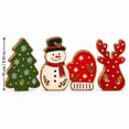thumbnail image 3 of AZXY Wooden Christmas Tabletop Decor Set, Tree Snowman Reindeer Holiday Table Sign, Indoor Christmas Decorations, Freestanding Rustic Table Decor for Mantel Tiered Tray Shelf, 3 of 6