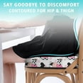 thumbnail image 3 of Premium Cow Pattern Memory Foam Seat Cushion Ergonomic Chair Pad for Office Chair, Car, Airplane & Bleachers Sciatica, Tailbone Hip & Back Pain Relief - Chair Cushion for Long Office Workers., 3 of 5