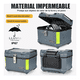 thumbnail image 5 of Baul Trasero Caja Moto Abs Respaldo Acojinado 45l 1cascos Gris oscuro, 5 of 5