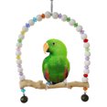 thumbnail image 1 of Bird Stand Perch Wooden Decorative Parrot Swing Toy Bird Bite Toy for Parrot, 1 of 6