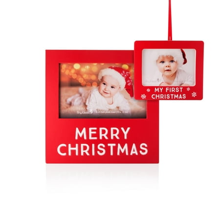 Tiny Ideas Christmas Frame and Photo Ornament Set