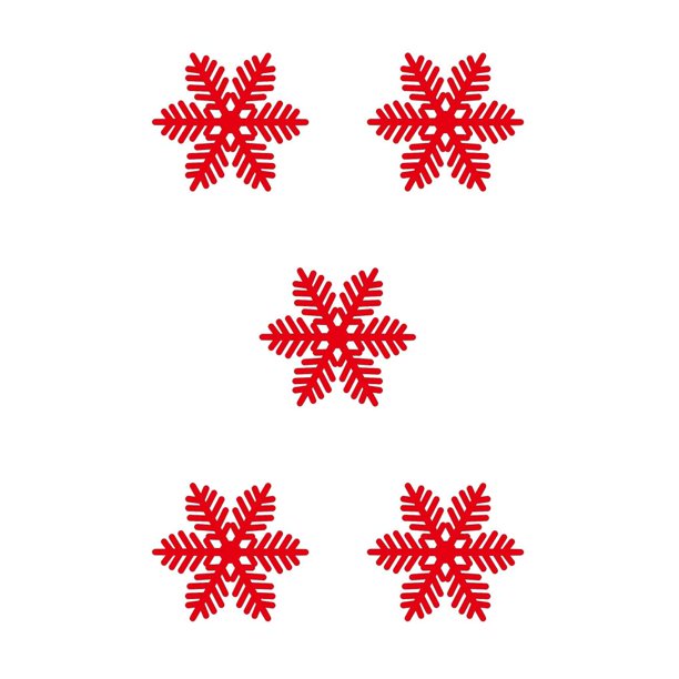 Tapetes de diseño de copos de nieve Advancent antideslizante verde