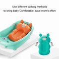 thumbnail image 3 of Cojín de bañera para bebé, asiento de apoyo para silla de baño, antideslizante, suave, de seguridad, azul claro, 3 of 4