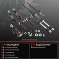 thumbnail image 3 of A-Premium 9Pcs Front Suspension Kit Idler Arm Pitman Arm Sway Bar Link Stabilizer Link Tie Rod End Compatible with Chevrolet Express 2500 3500 4500 GMC Savana 2500 3500 4500, 3 of 9