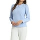 thumbnail image 4 of INSPIRAR CHIC Blusa de Manga Larga con Cuello Peter Pan y Botones Decorativos en la Espalda XL Azul Cielo, 4 of 6