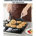 thumbnail image 5 of Nonstick Square Griddle Pan 11 x 11-Inch, Hard Anodized Cookware Griddle Pan, Black, 5 of 8