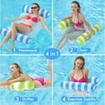 thumbnail image 2 of Flotadores inflables para piscina OKSUWATER, hamaca acuática 4 en 1 para adultos, paquete de 2, 2 of 8