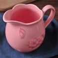 thumbnail image 3 of Creative Sakura Coffee Milk Pitcher Ceramic Sauce Pot Gravy Boat With Handle, 3 of 6