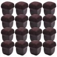 thumbnail image 2 of 16 Piezas Protectores de Suelo para Patas de Silla de Silicona MarróN, Tapas Cuadradas para Patas de Silla con Fieltro Envuelto, Adecuado Para: 0,75 Pulgadas-1,0 Pulgadas, 2 of 5