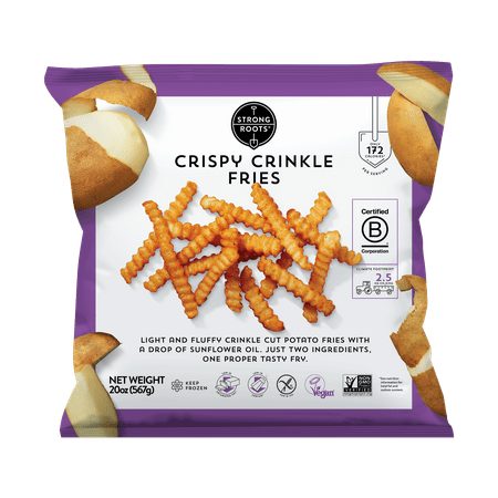 Strong Roots Crispy Crinkle Cut Fries, 20 oz (Frozen)