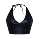 thumbnail image 4 of Women S Fashion Pu Leather Bra Sexy Thin Strap Strappy Halter Lingerie Seamless Push Up Solid Color Bralette, 4 of 5