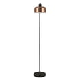 thumbnail image 3 of Evelyn&Zoe Cadmus 57" Tall Floor Lamp with Metal Shade, Blackened Bronze/Copper/Copper, 3 of 8