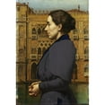 thumbnail image 2 of Karl Von Pidoll 11x14 Black Ornate Wood Framed Double Matted Museum Art Print Titled: Portrait of Anna Cossmann Before Ca D’Oro in Venice (1894), 2 of 5