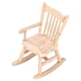 thumbnail image 1 of Spptty Mignon Berceuse en Bois, Chaise Berçante, Finition Durable et Soignée Décoration de Maison Cadeau de Festival pour Maison de Poupée pour Enfants, 1 of 8