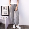 thumbnail image 3 of Pantalones deportivos ligeros para mujer, cómodos, con cordón ajustable, para entrenamiento, yoga y running, con bolsillo., 3 of 8