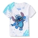 thumbnail image 2 of Kawaii Disney Stitch niños y niñas ropa dibujos animados niños blanco manga corta patrón niños camiseta 1-12 años Old140 Gao Jinjia LED, 2 of 2