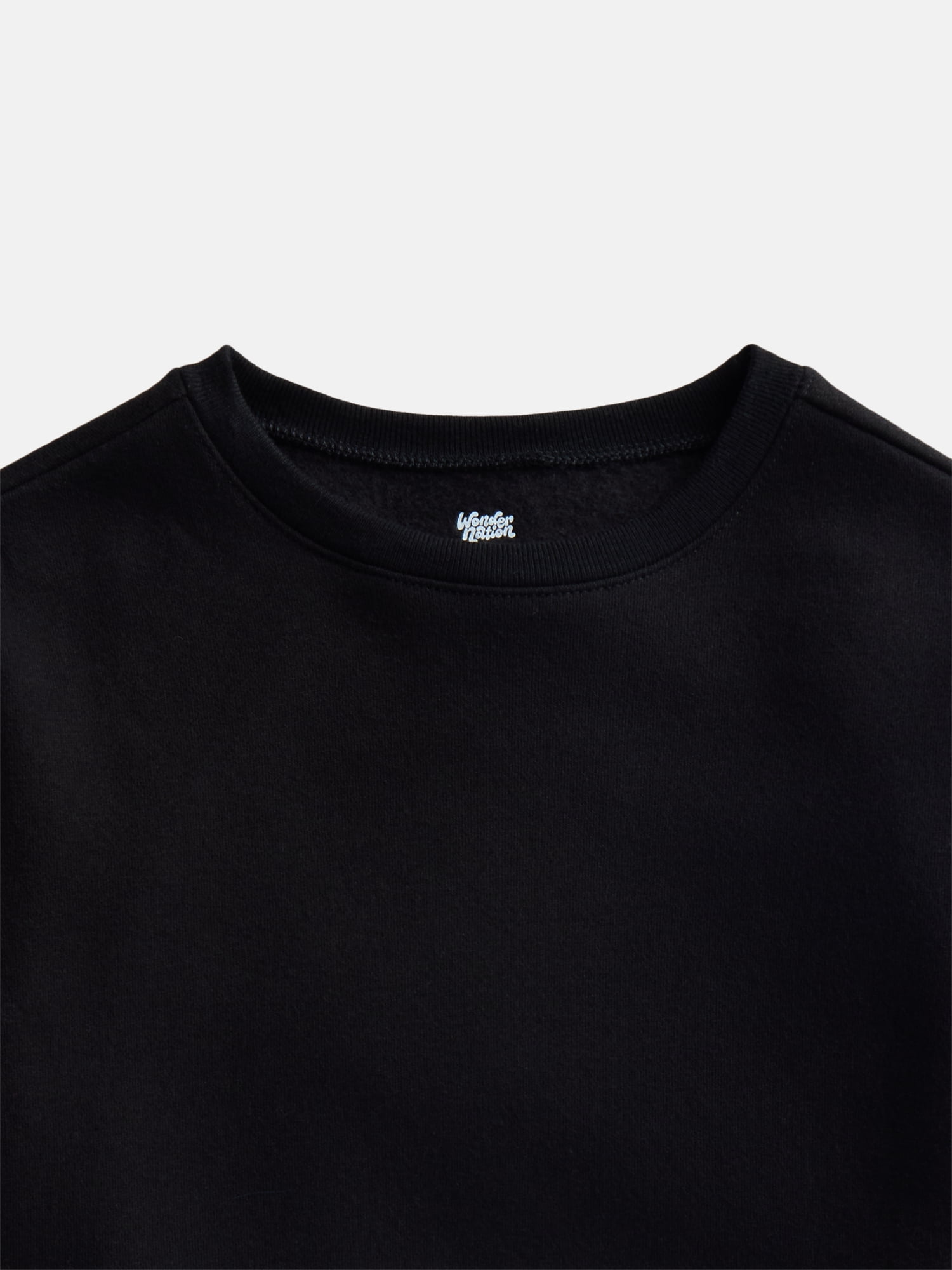 Wonder Nation Baby & Toddler Fleece Crewneck Sweatshirt, Sizes 6M-5T