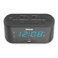 thumbnail image 1 of Reloj RCA RC571 con alarma digital y radio FM con carga USB, 1 of 6