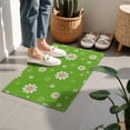 thumbnail image 4 of Green Daisy Flower Orange Centers Pattern Door Rugs,Washable Non Slip Door Mats Indoor,Decorative Door Mats,Entry Mat Indoor for Entrance,Bedroom,Kitchen,Bathroom,16"x24", 4 of 6