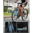thumbnail image 3 of Actbest 27.5" Electric Bike for Adults, 21-Speed, 500W Motor, 48V 10.4Ah, Full Suspension, Long Range, Mountain Ebike for Man Teens, 3 of 8