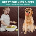 thumbnail image 3 of Reversible Sofa Cover Machine Washable Couch Cover Water Resistant Slipcover Non Slip Furniture Protector for Dogs, Children, Pets, 3 of 8