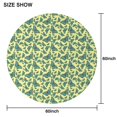 thumbnail image 6 of Yellow Blue Butterfly Pattern Round Tablecloth 60"x60",Wrinkle Wipeable Table Cloth for Kitchen Dining Room Picnic Patio Party, 6 of 6