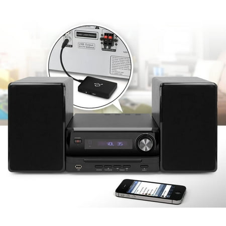 Aluratek - iStream Universal Bluetooth Audio Receiver - Black