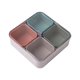thumbnail image 3 of Bandeja de servicio dividida Macarena para servir bocadillos con tapa gris, 3 of 8