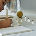 thumbnail image 3 of Baluue 48Set Small Clear Glass Bottles Transparent Design Decorative Scenes Party Planners, 3 of 8