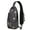Grey-24, variant on Brown Bear Cartoon Print Sling Backpack Lightweight Crossbody Daypack with Polar Bear Forest Winter Hunting Pattern Cute Artistic Design Anti-theft Travel Bag for Daily Commute Outdoor Gym