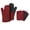 Wine Red, variant on Clwellge 4-Piece Long Oven Mitts and Pot Holders Set:2 Silicone Non-Slip Grip Kitchen Gloves and 2 Cotton Hot Pads with Neoprene-Black