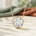 thumbnail image 6 of Rosec Jewels Lab Grown Diamond Solitaire Necklace for Women - IGI Certified - 2 Ct - E-VS1 Grade - Gift for Special Occasions, 14K Yellow Gold, 6 of 8