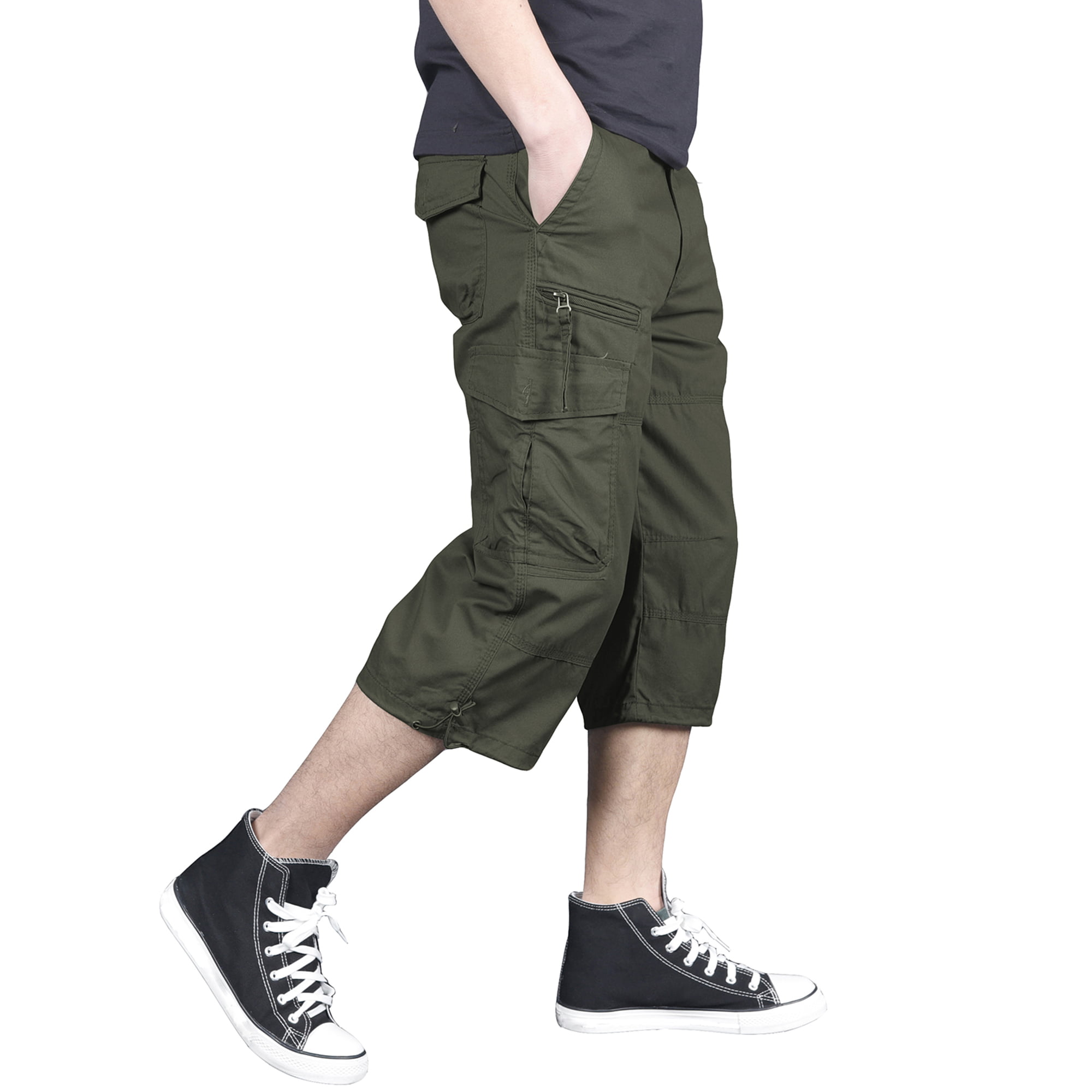 Buy FEDTOSING 3/4 Casual Cargo Shorts for Men Loose Fit Twill 17
