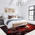 thumbnail image 3 of Sports Basketball Area Rugs, Game Theme Carpet, Washable Non Slip Low Pile Soft Rug for Entryway Bedroom Decor Mat 5ftx8ft, 3 of 8